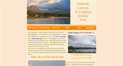 Desktop Screenshot of gairlochcampsite.co.uk